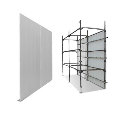 White Hoarding Panel - 1m x 0.5m image 0