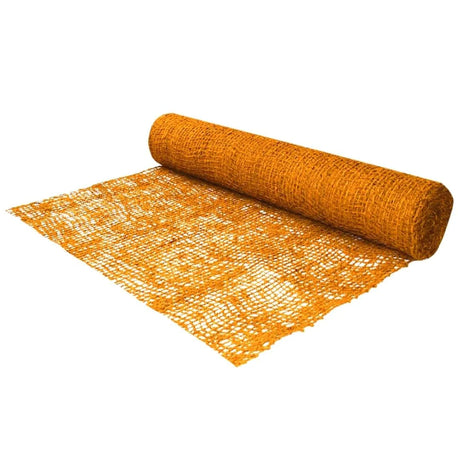 HEIGER rolled coir mesh in natural brown color for gardening and erosion control