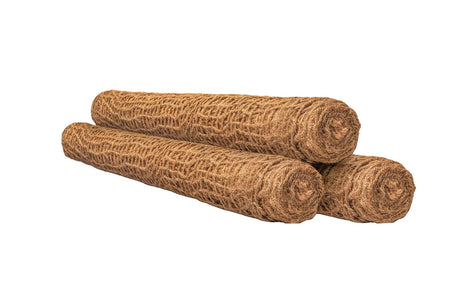 HEIGER natural brown coir mesh rolls for erosion control and landscaping applications
