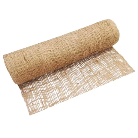 HEIGER natural coarse jute mesh roll for crafting and gardening projects