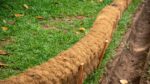 Coir log fence
